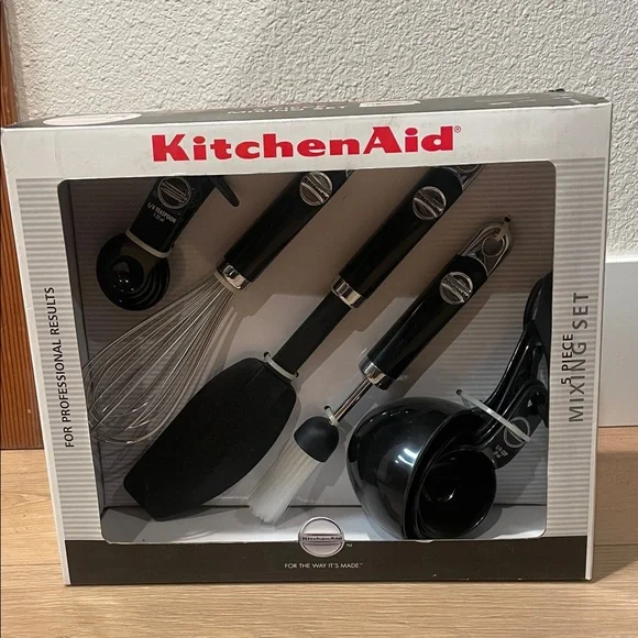 KitchenAid Black 5 Piece Mixing Set - Picture 1 of 4